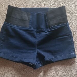 Boom Boom Jeans Dark Blue High-Waist Shorts